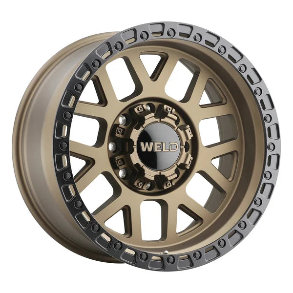 Weld Off-Road W115 20X10 Cinch8x170 ET -18 BS 4.75 Satin Bronze / Satin Black Ring 125.1 CB
