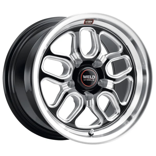 Weld Laguna Drag 15x10 5x114.3 ET50 BS 7.5 Gloss Black MIL Dia 78.1