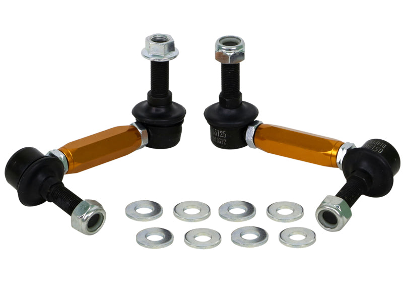 Whiteline KLC180-115 adjustable rear sway bar endlinks for Genesis G70 Kia Stinger Land Rover and Toyota Camry