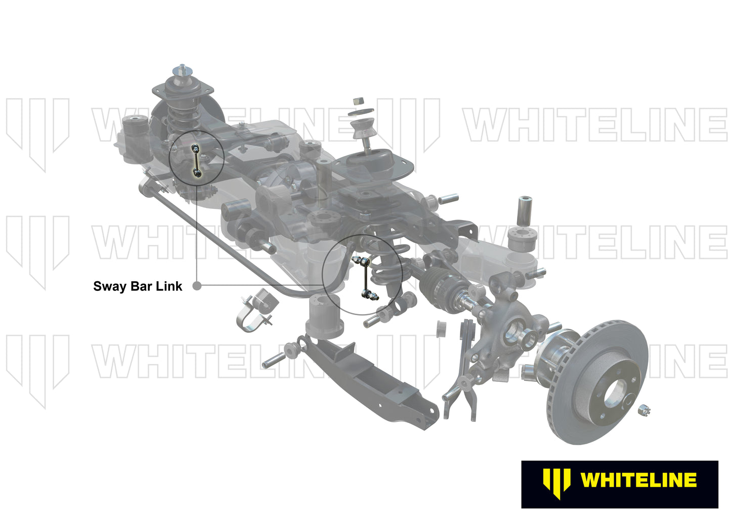 Whiteline KLC233 adjustable rear sway bar end link kit for BMW 2 Series M2 M3 and M4
