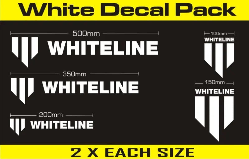 Whiteline KWM004 white decal pack