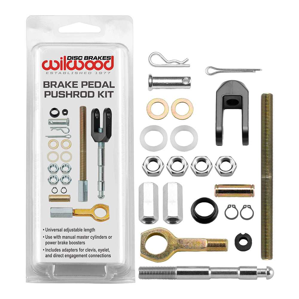 Wilwood 330-13914 Universal Brake Pedal Pushrod Kit | Master Cylinder Replacement