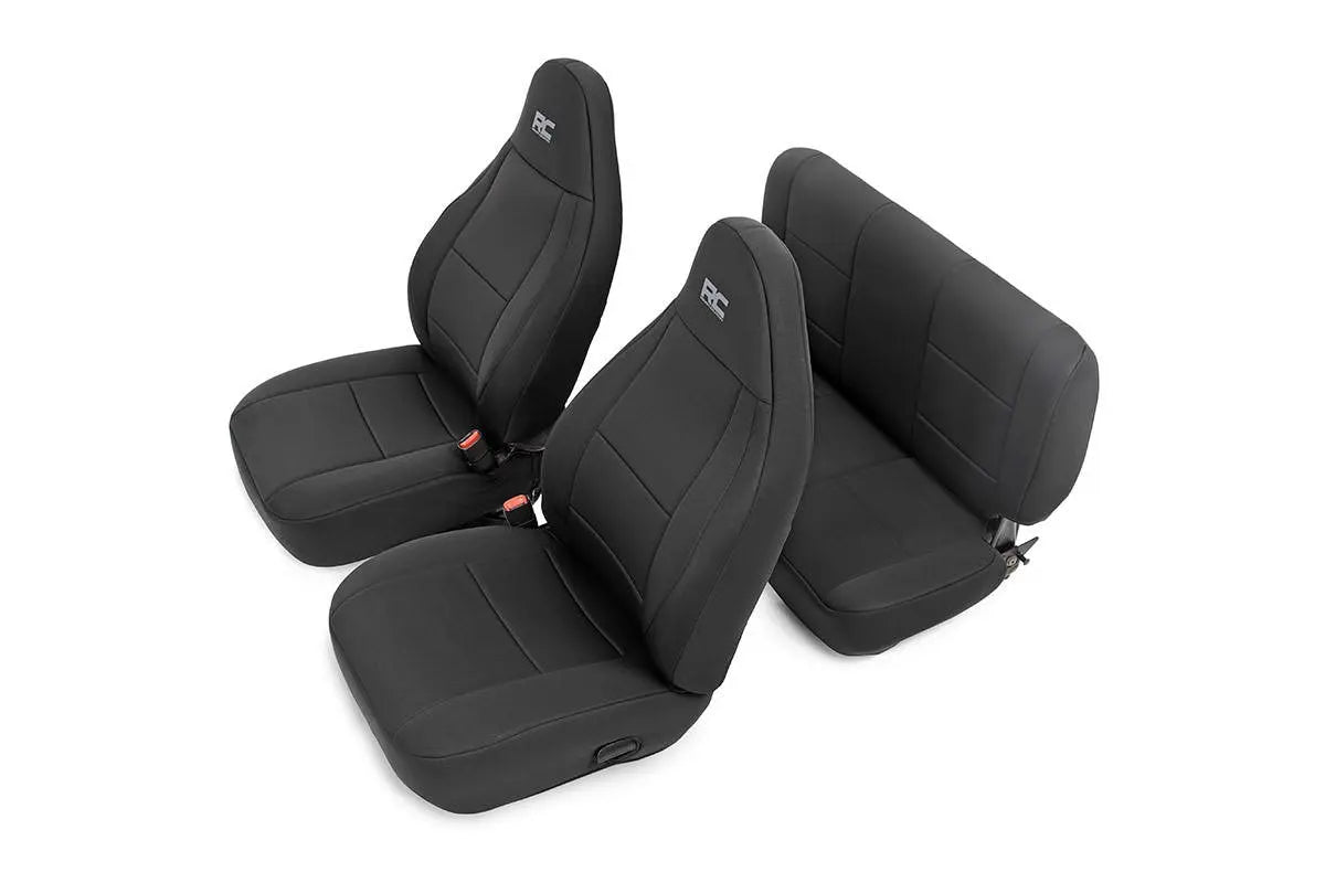 Rough Country Seat Covers Front and Rear Wrangler TJ 91000