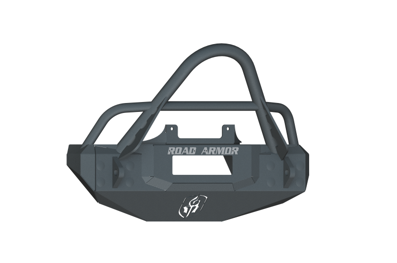 Road Armor 07-18 Jeep Wrangler JK Stealth Stubby Front Winch Bumper w/Stinger Guard - Tex Blk Road Armor