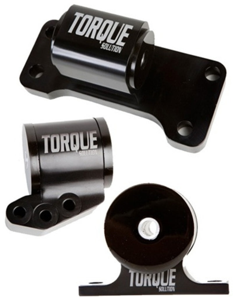 Torque Solution Billet Aluminum 3 piece Engine Mount Kit: Mitsubishi Evolution VII-IX 2001-2006 - eliteracefab.com