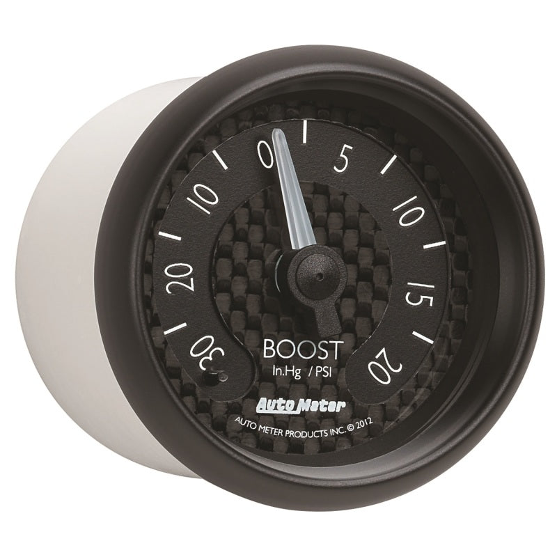 Autometer GT Series 52mm Mechanicl 30 In Hg/20 psi Vacuum/Boost Gauge 8001