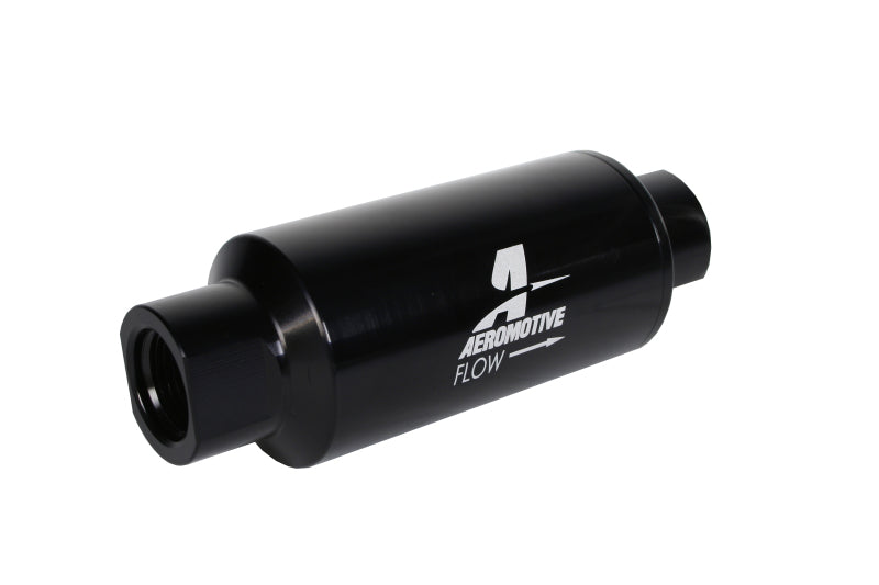 Aeromotive Fuel Filter 10 Micron Microglass ORB-10 Black - eliteracefab.com