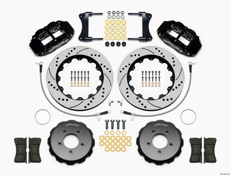 Wilwood Narrow Superlite 6R Front Hat Kit 14.00in Drilled 2005-Up Mazda Miata w/ Lines Wilwood