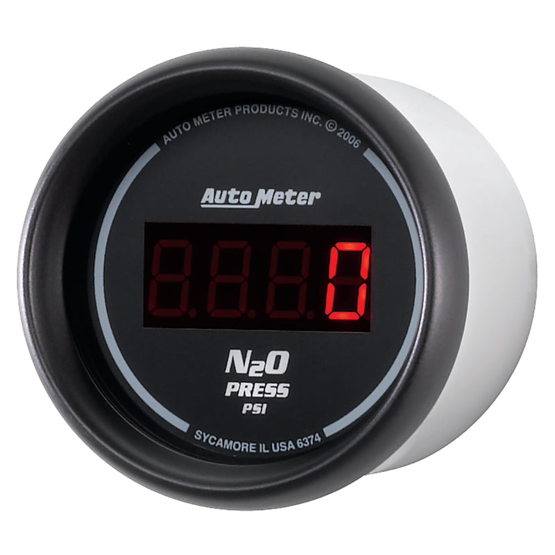 Autometer Z Series 52mm Digital 0-1600 PSI Nitrous Pressure Gauge 6374