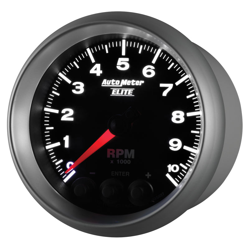 Autometer Street Progressive Shift Light 85.7mm Tachometer 0-10,000 RPM 5697