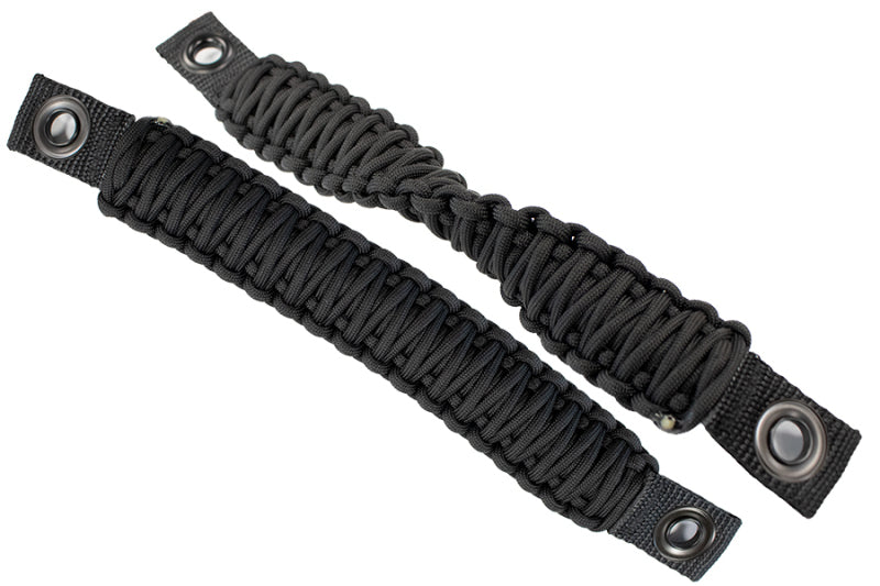 Fishbone Offroad 97-06 Jeep Wrangler Paracord Door Handles - Black Fishbone Offroad