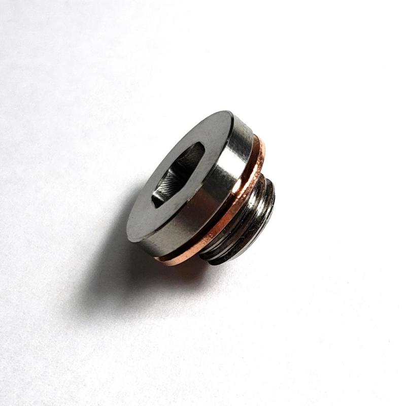 Stainless Bros M12x1.25 O2 Motorcycle Sensor Bung Plug w/ Copper Washer - eliteracefab.com
