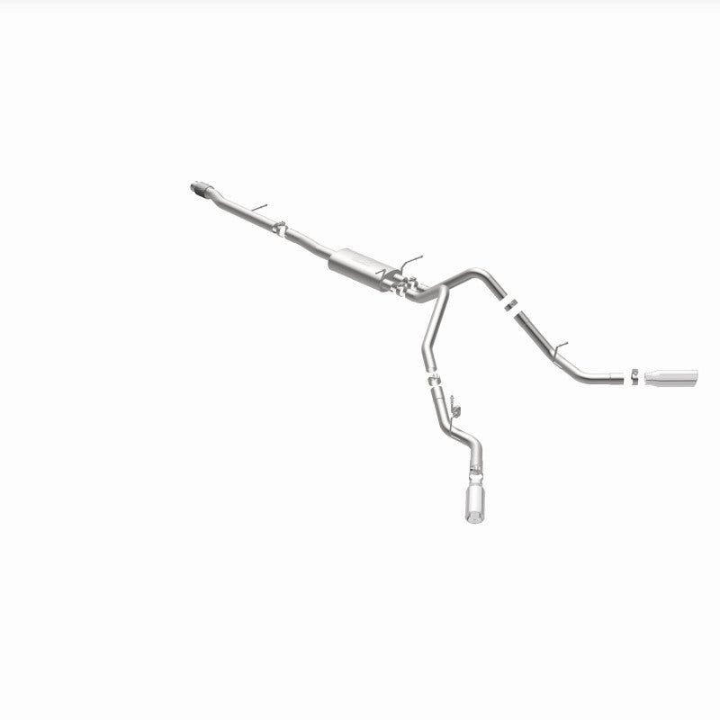 Magnaflow 14 Chev Silverado V8 5.3L CC/EC Cab Dual Split Behind Rear Tires Exit SS Cat Back Perf Exh Magnaflow