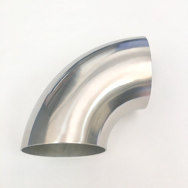 Ticon Industries 2.5in Diameter 90 1.2D/3in CLR 1mm/.039in Wall Thickness Titanium Elbow - eliteracefab.com