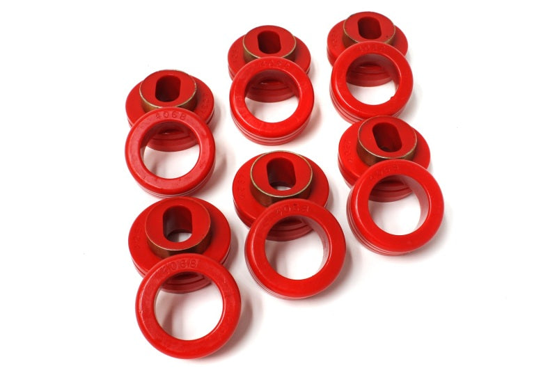 Energy Suspension 81-87 GM 1/2-3/4-1 Ton C-10/C-20/C30/C1500/C2500/C3500 PU 2WD Red Body Mount Set - eliteracefab.com