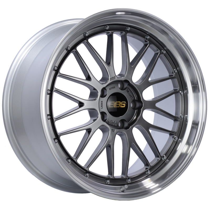 BBS LM 20x8.5 5x120 ET32 Diamond Silver Center Diamond Cut Lip Wheel -82mm PFS/Clip Required