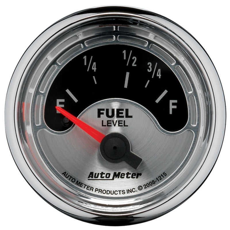 Autometer American Muscle 2-1/16in 73-10 Ohm Electric Fuel Level Gauge 1215