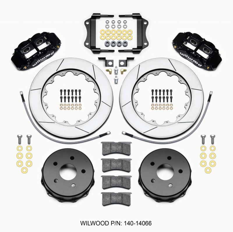 Wilwood Narrow Superlite 4R Rear Kit 14.00in 2007-up Jeep JK w/Lines Wilwood