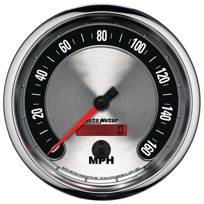 Autometer American Muscle 5in 160 MPH Electric Programmable Speedometer 1289