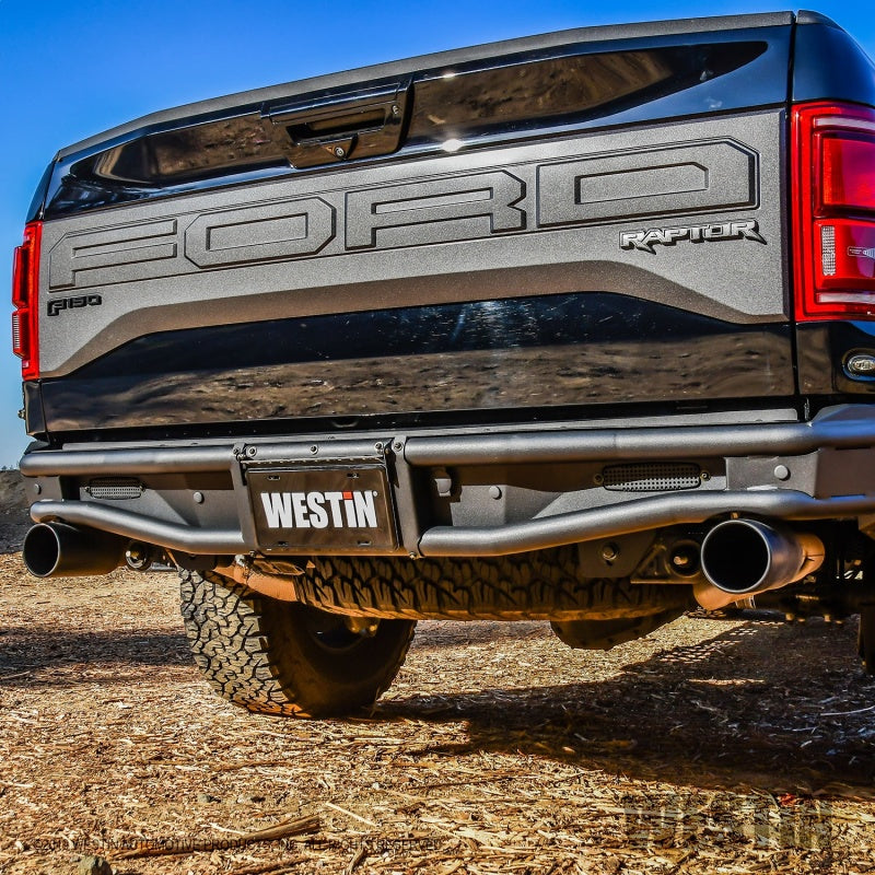 Westin 17-20 Ford F-150 Raptor Outlaw Rear Bumper - Tex. Blk Westin