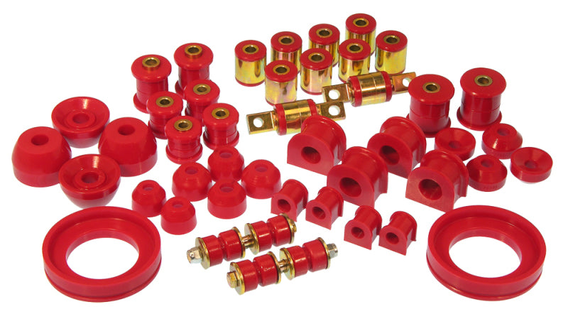Prothane Total Vehicle Suspension Bushing Kit for 1990–1993 Honda Accord w/ All C-Arm Bushings, Red – 8-2013