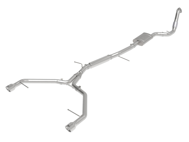 aFe 17-19 Audi A4 (B9) MACH Force-Xp 3in to 2.5in 304 SS Cat-Back Exhaust System-Dual Polished Tips aFe