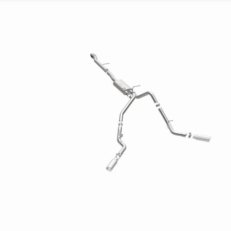 Magnaflow 14 Chev Silverado V8 5.3L CC/EC Cab Dual Split Behind Rear Tires Exit SS Cat Back Perf Exh Magnaflow