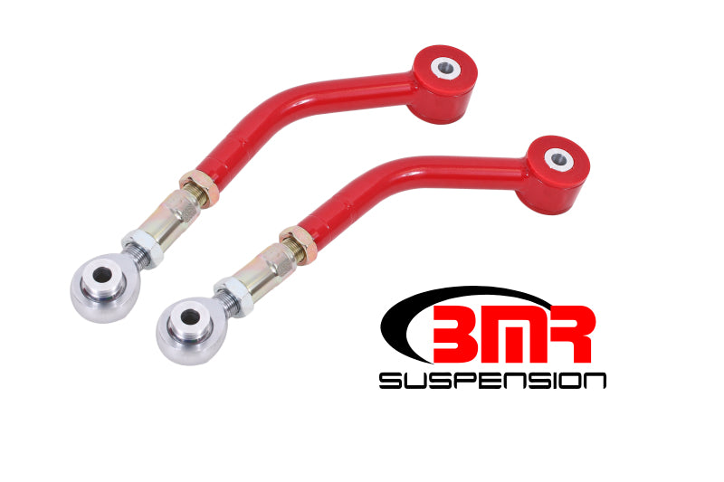 BMR 08-17 CHALLENGER UPPER CONTROL ARMS ON-CAR ADJ. ROD ENDS (POLYURETHANE) - RED - eliteracefab.com