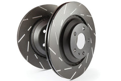 EBC 2015+ Ford Mustang (6th Gen) 2.3L Turbo (Performance Package) USR Slotted Front Rotors - eliteracefab.com