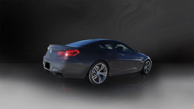 Corsa 12-15 BMW M6 F12 / F13 / F06 Black Sport Axle-Back Exhaust - eliteracefab.com