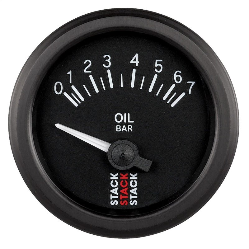 Autometer Stack 52mm 0-7 Bar M10 (M) Electric Oil Pressure Gauge - Black ST3201