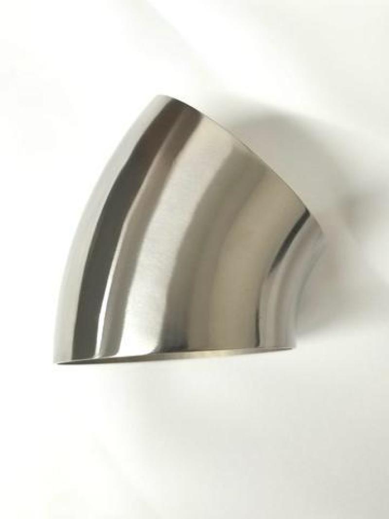 Ticon 2.75in Diameter 45° 1D/2.75in CLR 1.2mm/.047in Wall Thickness Titanium Elbow