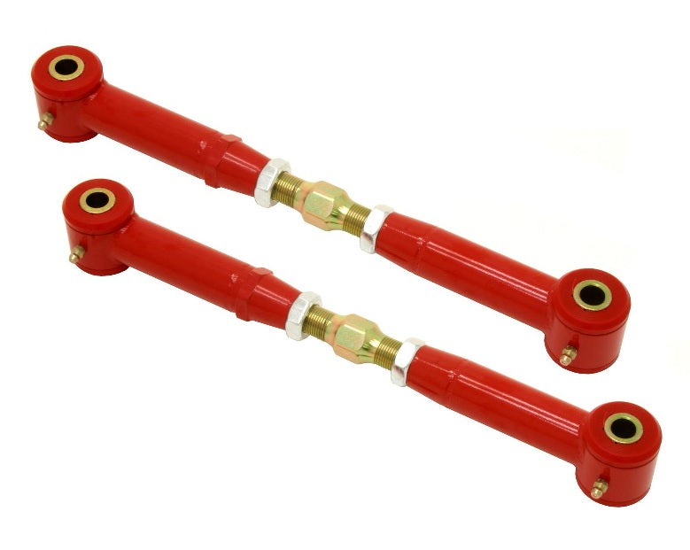 BMR TOE RODS REAR ADJ POLY BUSHINGS - RED (10-15 CAMARO) - eliteracefab.com