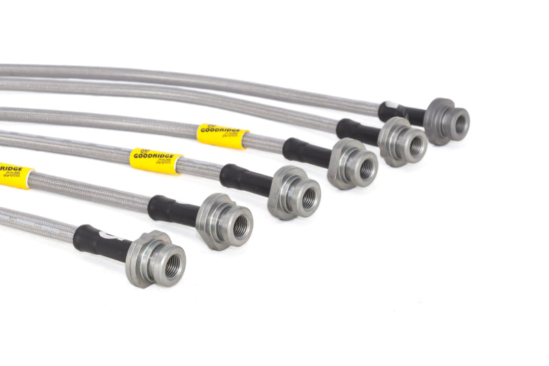 Goodridge 13-15 Nissan Sentra w/ Rear Disc Brakes SS Brake Line Kit Goodridge