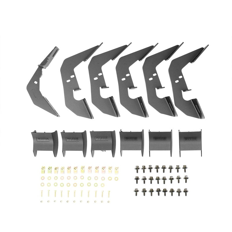 Westin 2007-2018 Chevy Silverado Ext/Dbl Cab R7 Nerf Step Bars - Black - eliteracefab.com