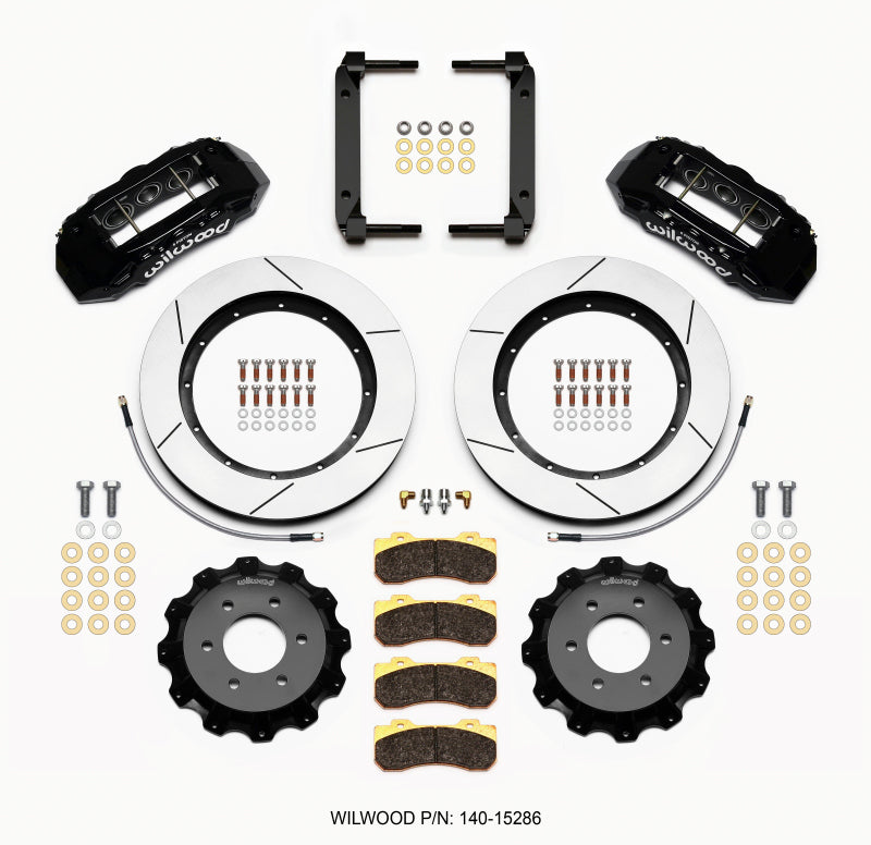 Wilwood TX6R Front Kit 15.50in Black 2004-08 Ford F150 - 4WD Wilwood