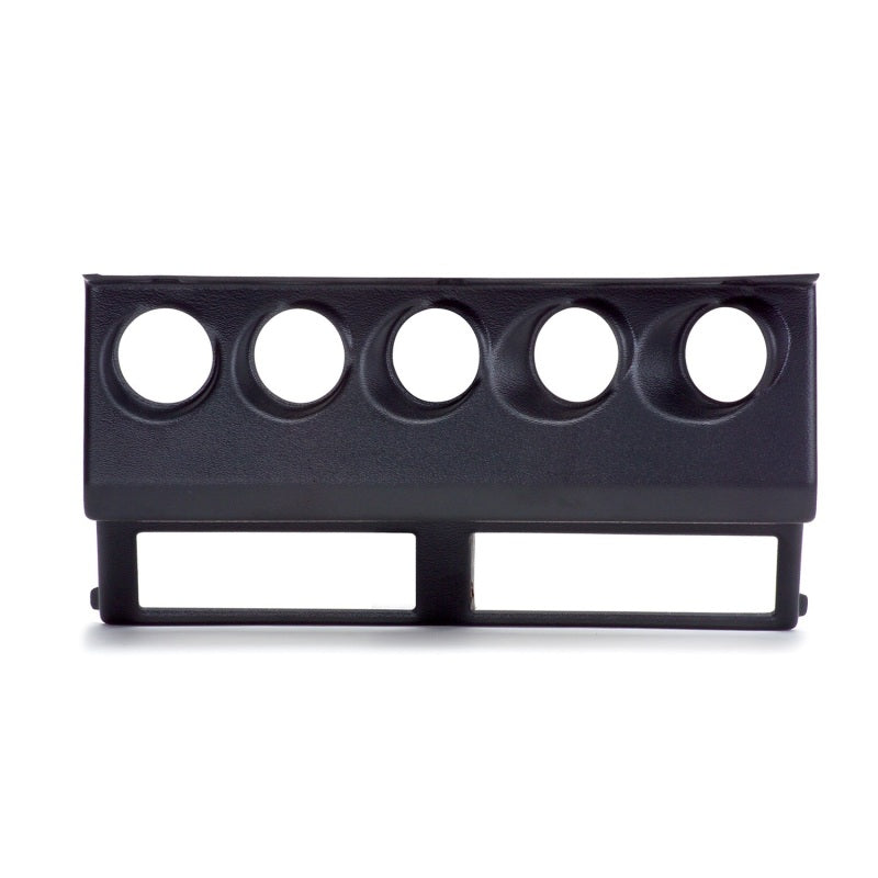 Autometer 87-95 Jeep Wrangler YJ Black Cluster Bezel - Holds Five 2-1/16in Gauges 15218