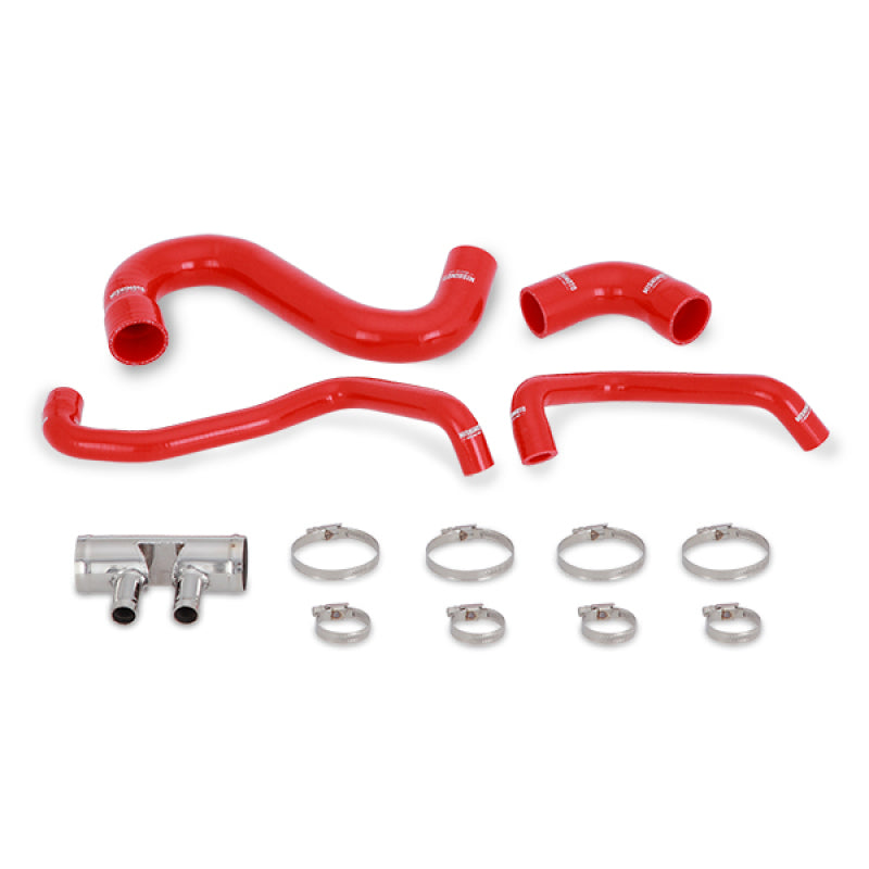 Mishimoto 2015+ Ford Mustang GT Silicone Lower Radiator Hose - Red - eliteracefab.com