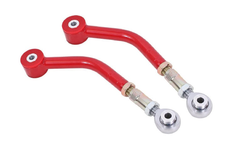 BMR 08-17 CHALLENGER UPPER CONTROL ARMS ON-CAR ADJ. ROD ENDS (POLYURETHANE) - RED - eliteracefab.com