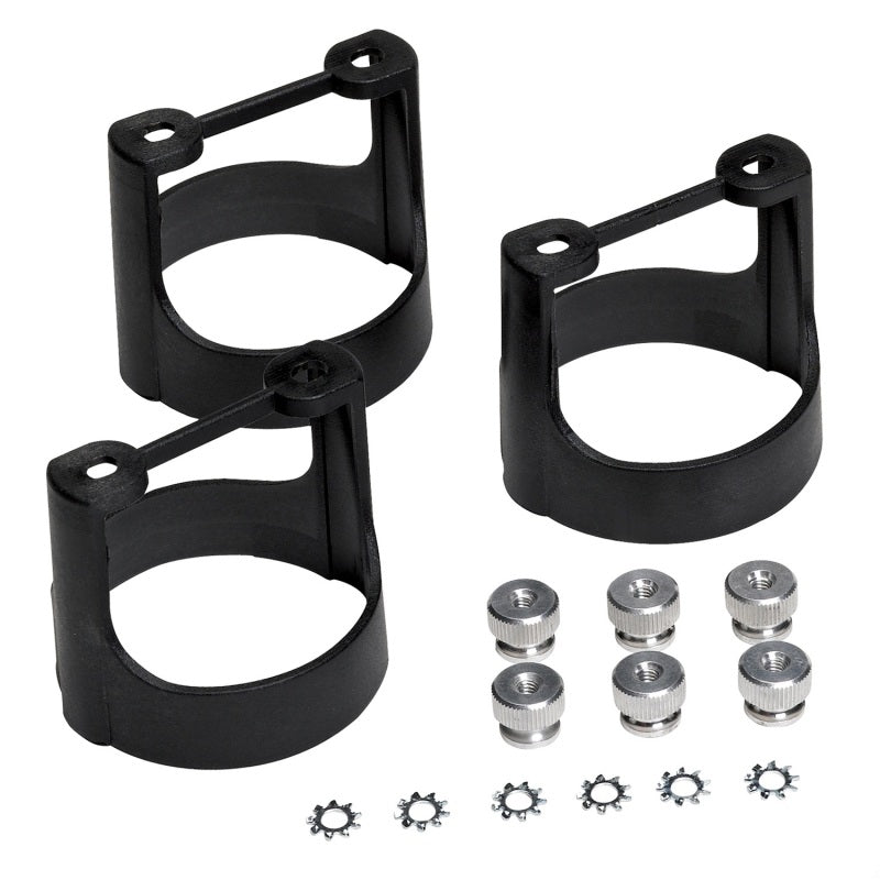 AutoMeter Gauge Bracket Kit 2-5/8in. Black Composite Qty 3 3245