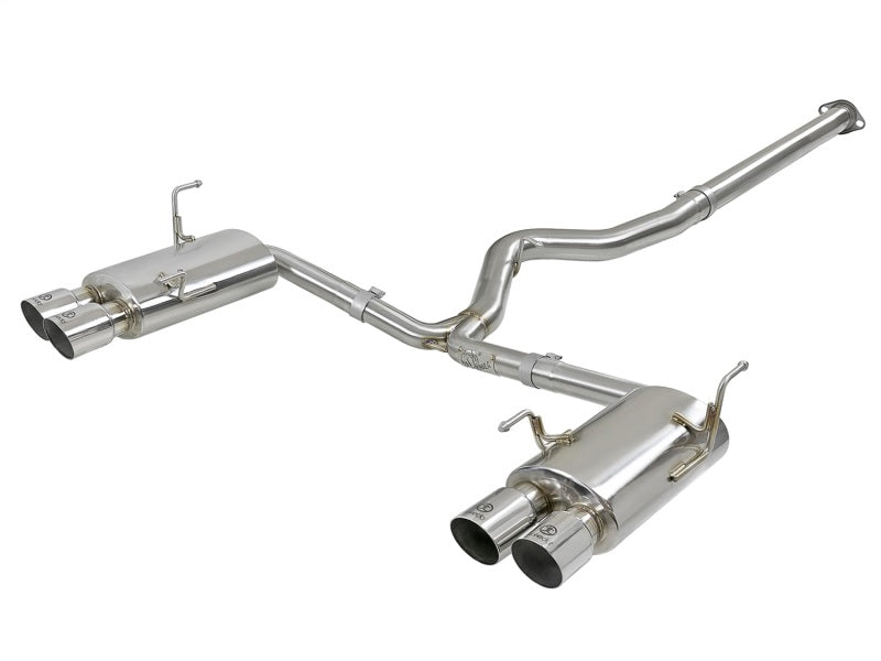 aFe Takeda 3in SS Exhaust Cat-Back 15-16 Subaru WRX/STI 2.0L/2.5L Polished Tips aFe