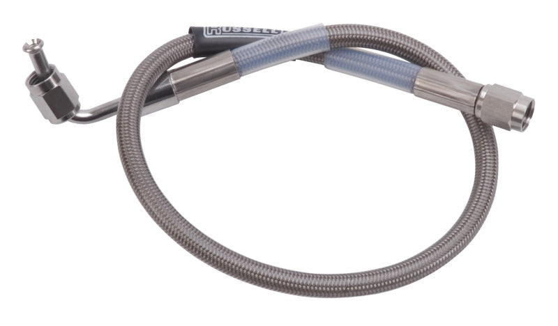 Russell Street Legal Brake Hose Assy 90° -3 AN to straight - 655242