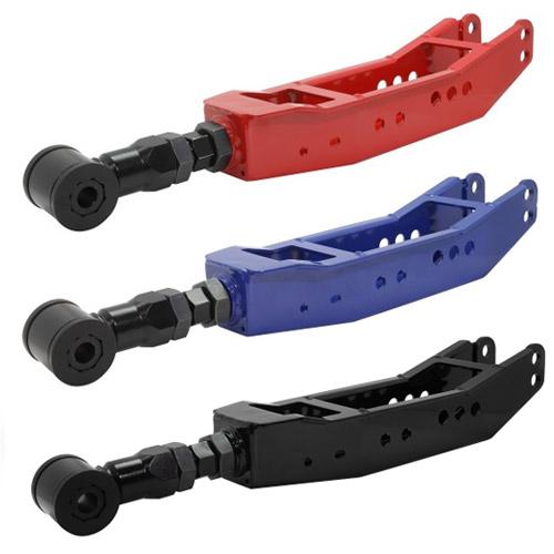 REAR LOWER CONTROL ARMS - AFTERMARKET END LINKS REQUIRED - TOYOTA 86 / SCION FR-S / SUBARU BRZ - Red - eliteracefab.com