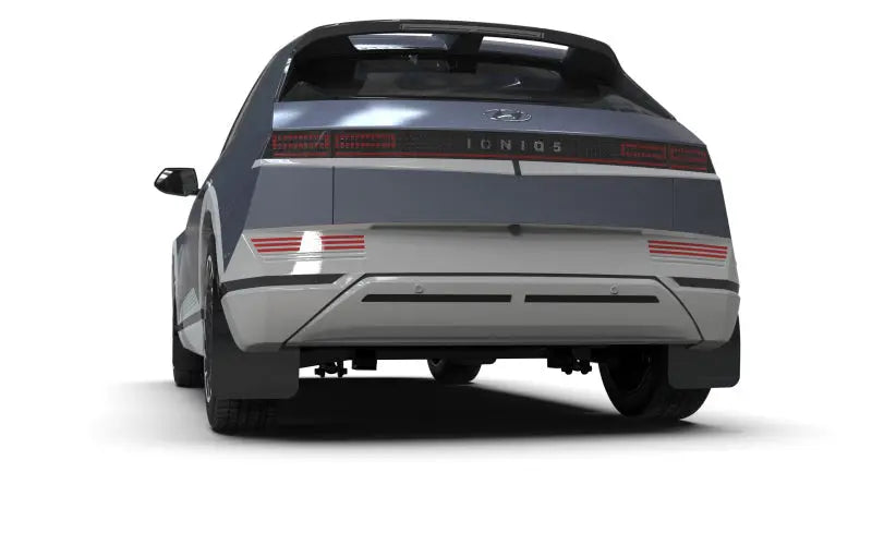 Rally Armor 2022 Hyundai Ioniq 5 Black Mud Flap w/ White Logo - eliteracefab.com