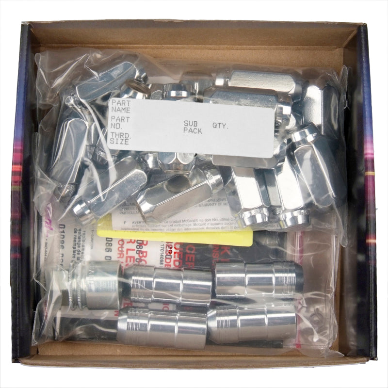 McGard M14x2.0 Chrome 5 Lug Install Kit Cone Seat - 16 Lugs - 84505