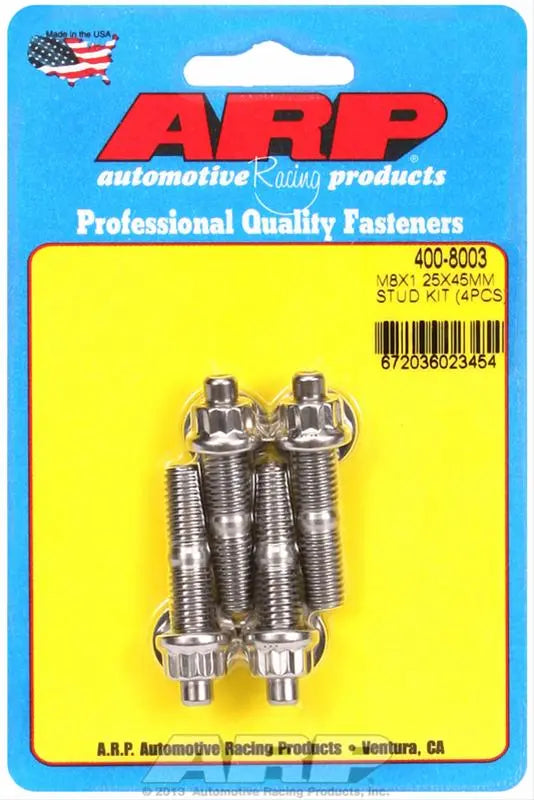 ARP Stainless Steel Stud Kit - (4) M8 x 1.25" x 45mm ARP