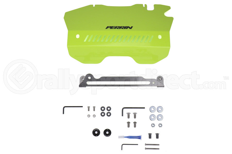Perrin 15-16 Subaru WRX / STI Neon Yellow Pulley Cover For FA DIT Engines - eliteracefab.com