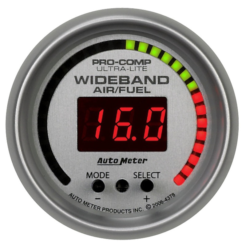 Autometer Ultra-Lite 52mm Wideband Air/Fuel Gauge 4378