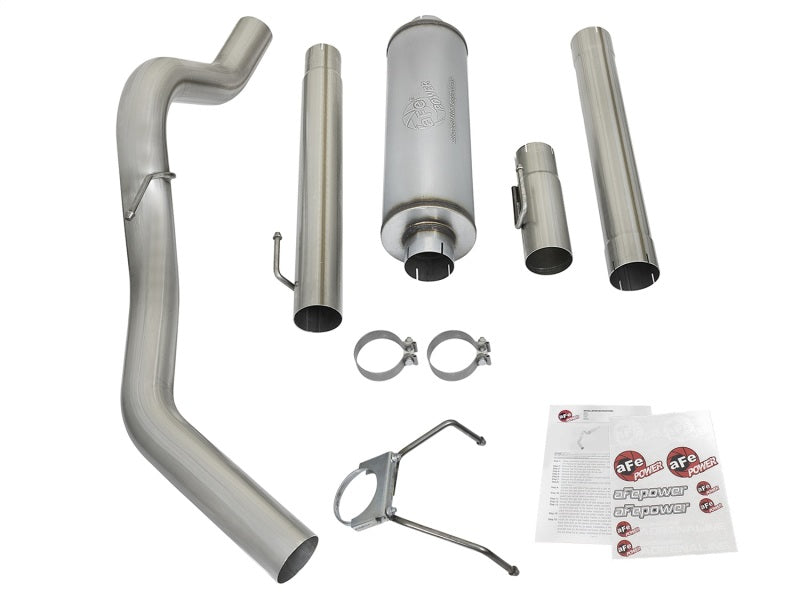 aFe LARGE Bore HD Exhausts Cat-Back SS-409 EXH CB Dodge Diesel Trucks 03-04 L6-5.9L (td) aFe
