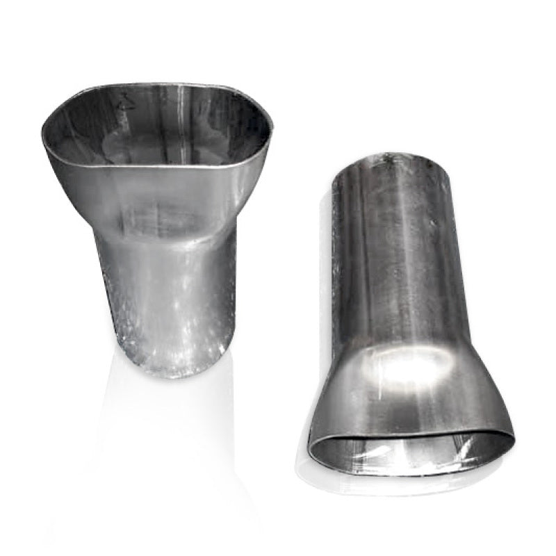 Stainless Works 2 Way Collector - 2in Inlets 3in Single Outlet Stainless Works